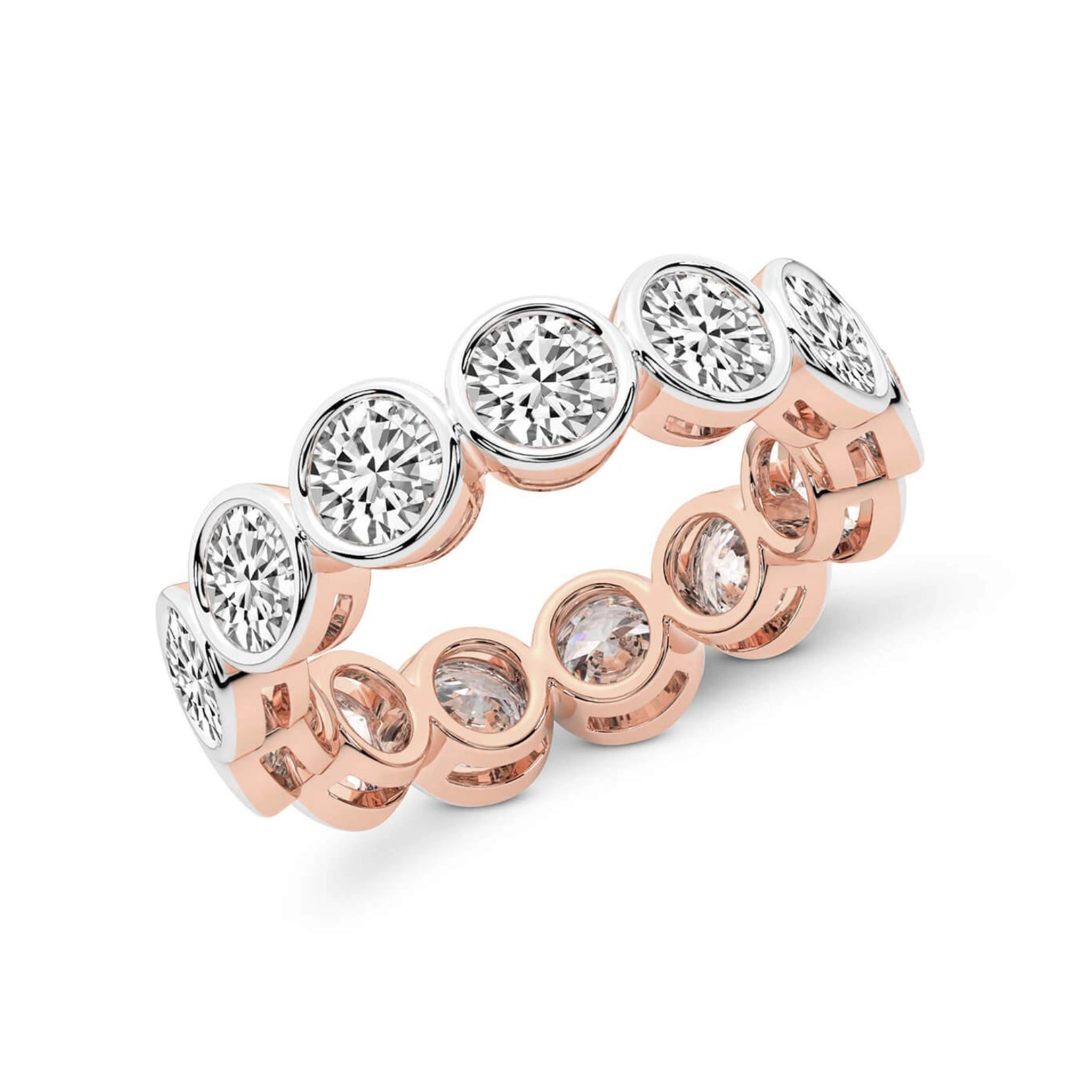Dream Round Bezel Lab Diamond Eternity Ring