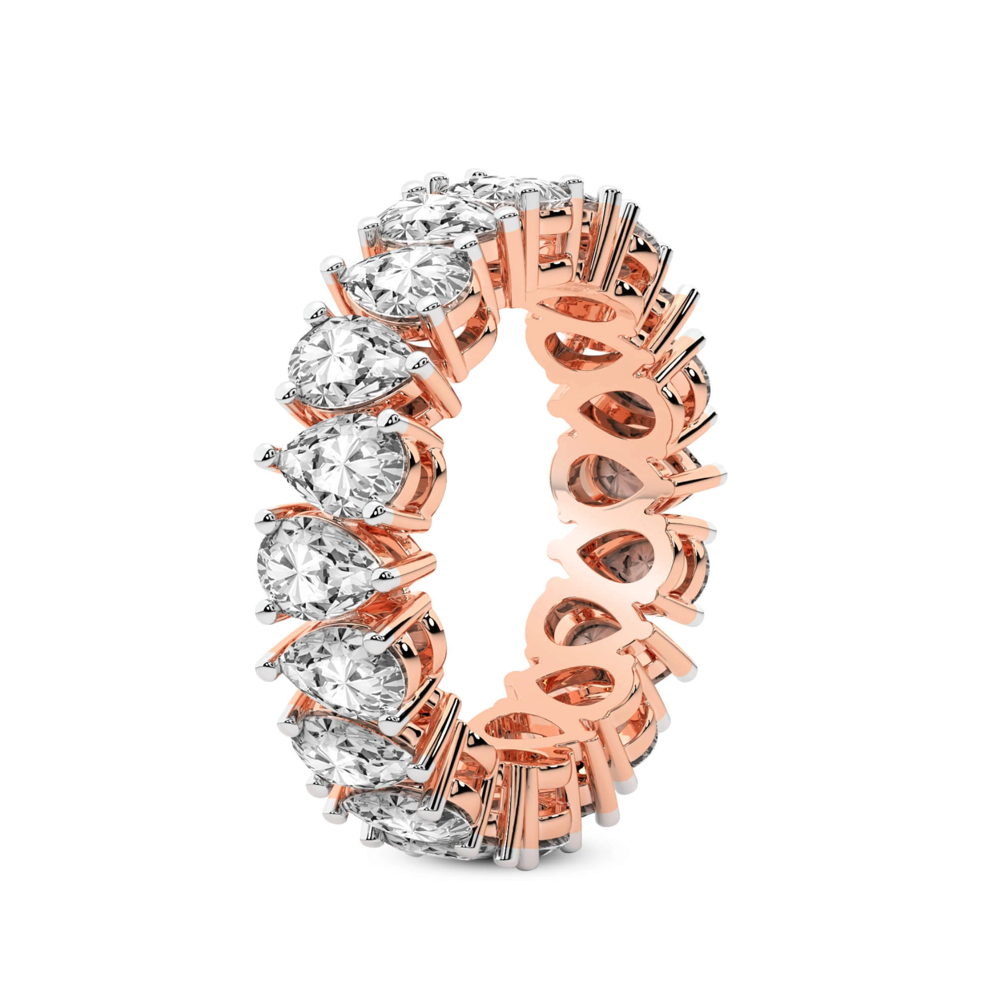 Fable Pear Lab Diamond Eternity Ring