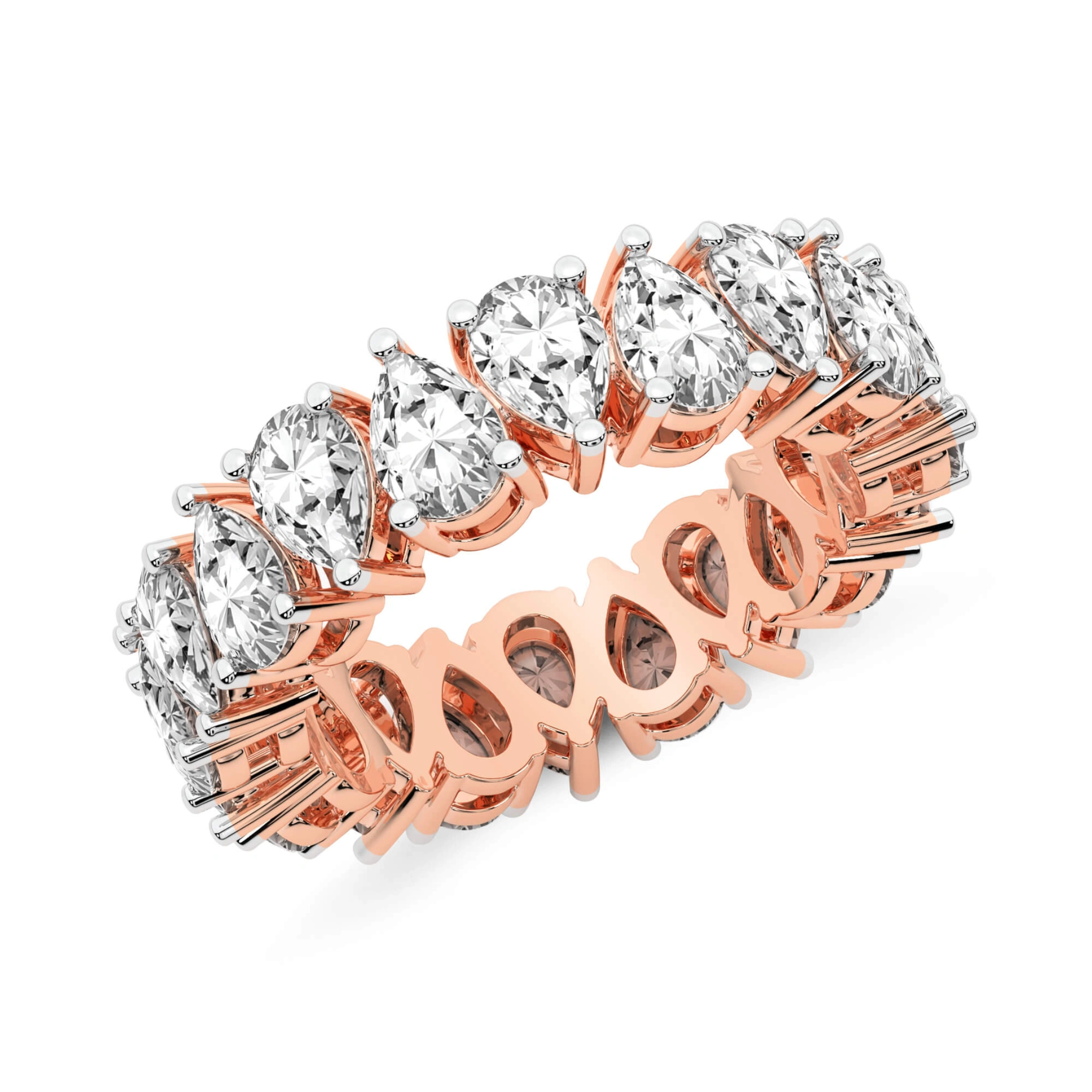 Fable Pear Lab Diamond Eternity Ring
