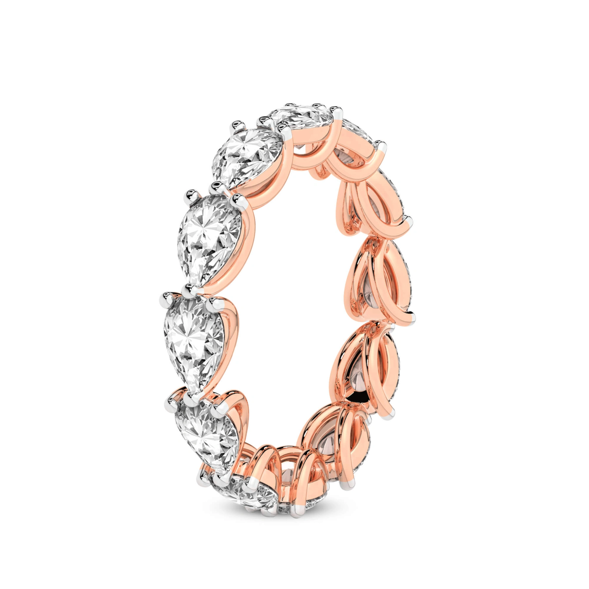 Lily Pear Lab Diamond Eternity Ring
