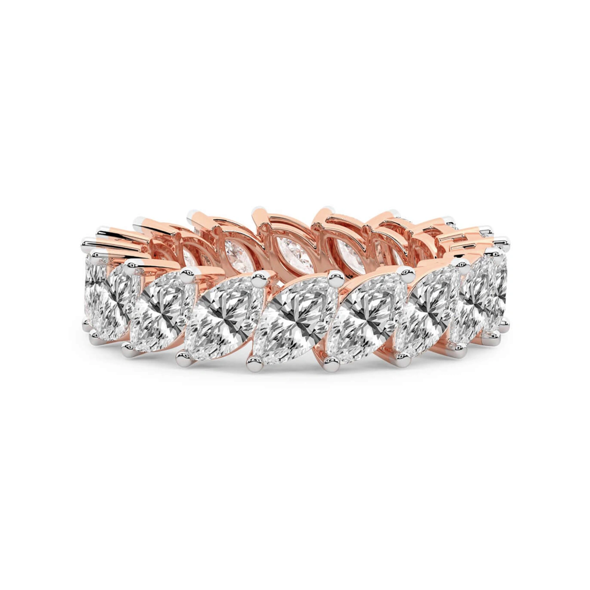 Milani Marquise Lab Diamond Eternity Ring