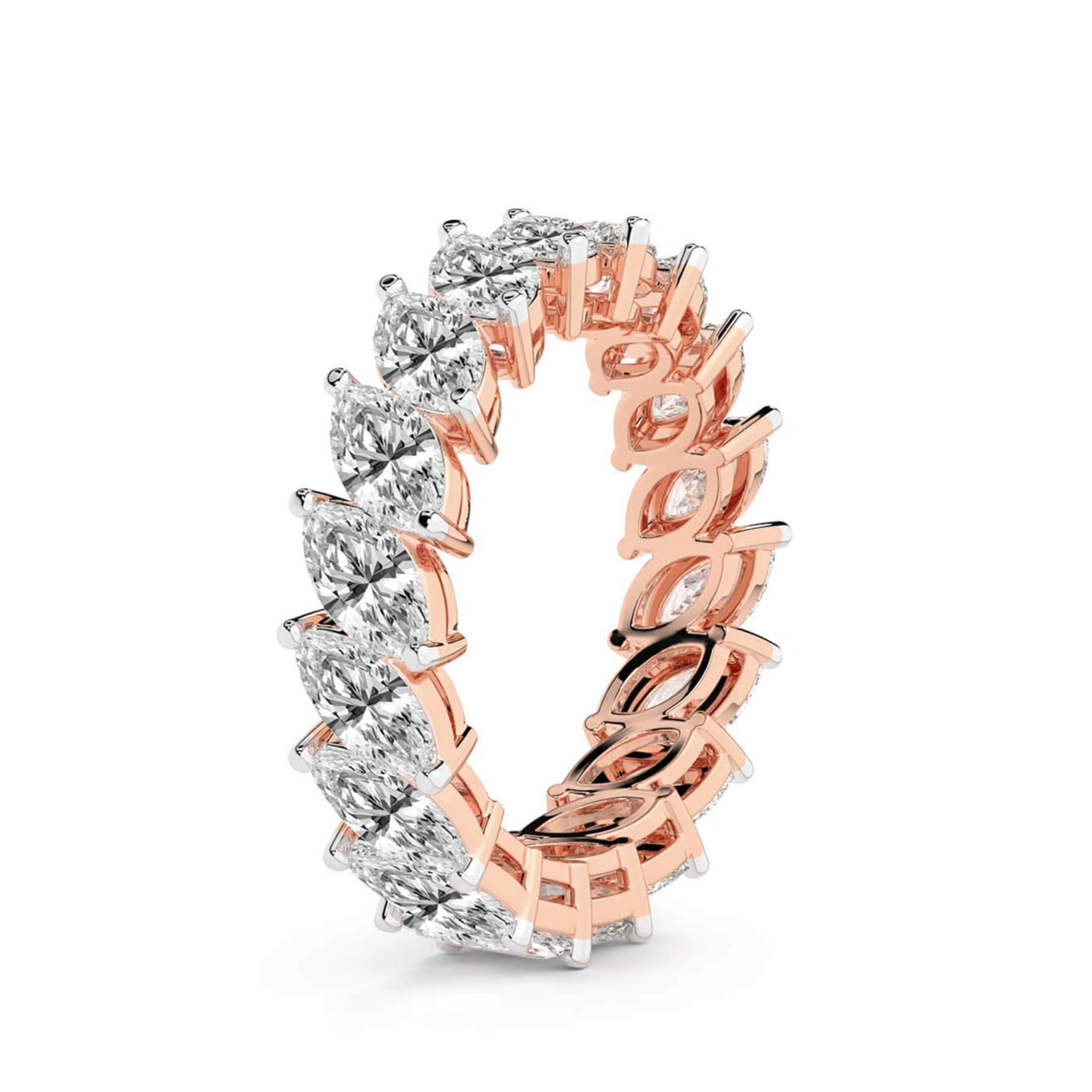 Milani Marquise Lab Diamond Eternity Ring